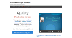Desktop Screenshot of plannermunicipalsoftware.com