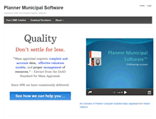 Tablet Screenshot of plannermunicipalsoftware.com